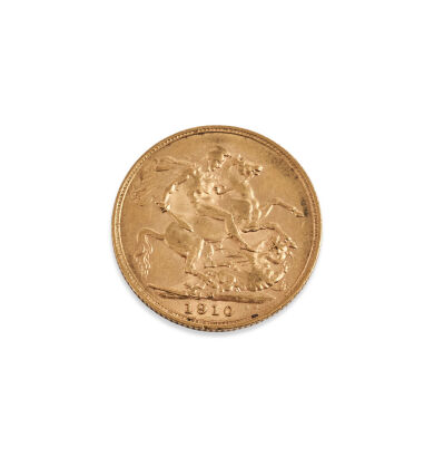 A 1910 Gold Sovereign, 8g