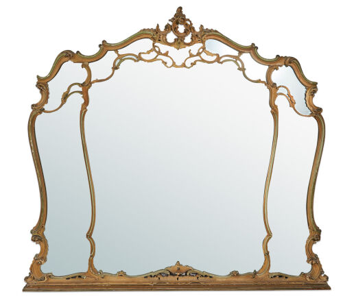 A French Giltwood Rococo Mantel Mirror
