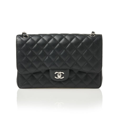 Chanel Quilted Caviar Jumbo Classic Flap Bag