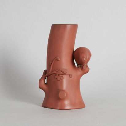 A Chinese Qing Dynasty Red Clay Vase