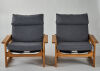 A Pair of Linear Lounge Chairs - 2