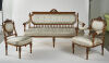 A French Louis XVI Style Walnut and Giltwood Seven-Piece Salon Suite - 4