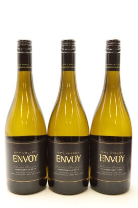 (3) 2015 Spy Valley Envoy Johnson Vineyard Chardonnay, Marlborough