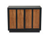 A Rosewood and Black Lacquer Sideboard by Harvey Probber