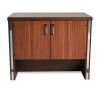 A Modernist Chrome and Walnut Cabinet by Broyhill Premier