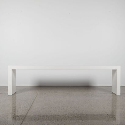 A Contemporary White Hallway Console Table
