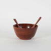 A Brenda Brigitte Mahogany Ware Bowl And Servers