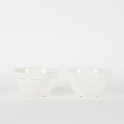 A Set Of Two Crown Lynn Beehive Bowls