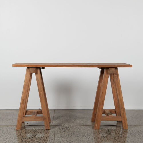 A Rustic Solid Timber Console Table