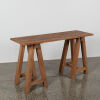 A Rustic Solid Timber Console Table - 2