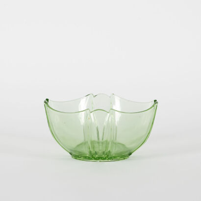 A Czechoslovakian Uranium Glass Bowl