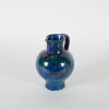 A Large Trickell Glaze Blue Jug - 2