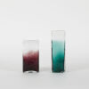 A Pair Of Glacial Glass Vases