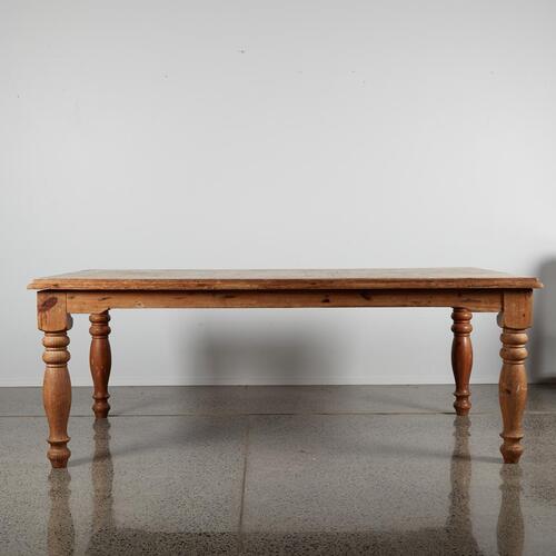 A Large Rustic Pine Table