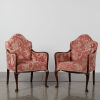 A Pair of Silk Parlour Chairs