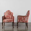 A Pair of Silk Parlour Chairs - 2