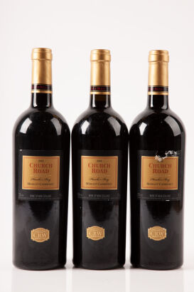 (3) 2002 Church Road Reserve Merlot Cabernet, Hawkes Bay