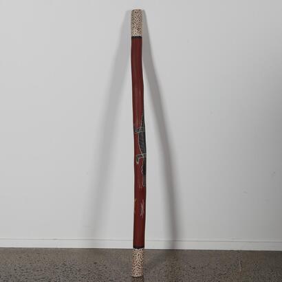 A Hand Painted Didgeridoo