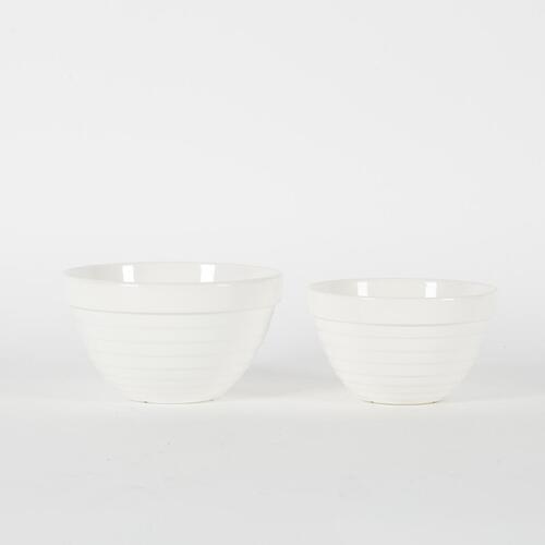 A Pair Of Crown Lynn Beehive Mixing Bowls