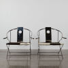 A Pair Of Postmodern Cowhide Yoke Chairs - 2