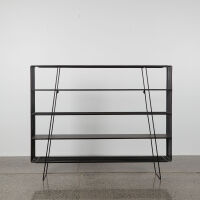 A Midcentury Style Metal Shelf Unit