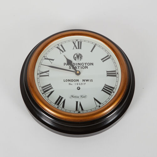 A London Paddington Station Wall Clock By Thomas Kent