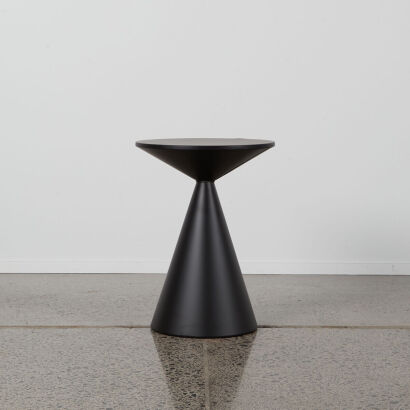 A Black Conical Side Table