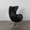 A Black Arne Jacobsen style Egg Chair - 2