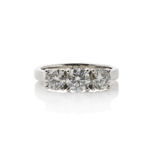 Platinum Three Stone Diamond Ring