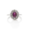 18ct White Gold, Ruby and Diamond Ring