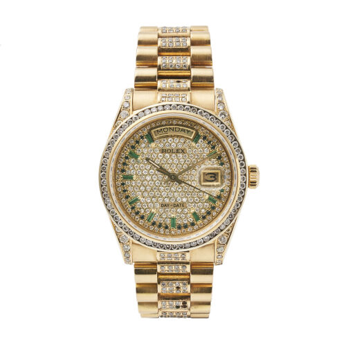 An 18ct Yellow Gold Rolex Day-Date Wristwatch