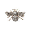 Bee Diamond Brooch in 14ct Yellow Gold and Silver