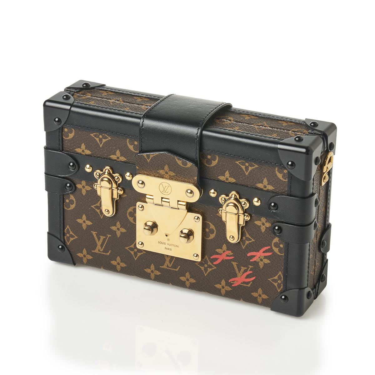 Sold at Auction: LOUIS VUITTON Petite Malle Monogram Trunk Handbag