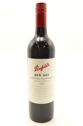 (1) 2004 Penfolds Bin 407 Cabernet Sauvignon, South Australia