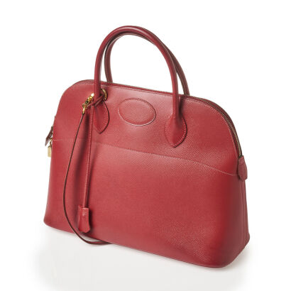 Hermès Framboise Epsom Bolide 35 Bag