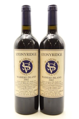 (2) 2002 Stonyridge Vineyard Larose, Waiheke Island
