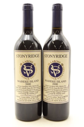 (2) 2000 Stonyridge Vineyard Larose, Waiheke Island [BC95]