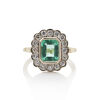 18ct Yellow Gold, Emerald Cluster ring of 2.05 cts.