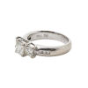 Three Stone Princess Cut Diamond Ring in 18ct White Gold - 2