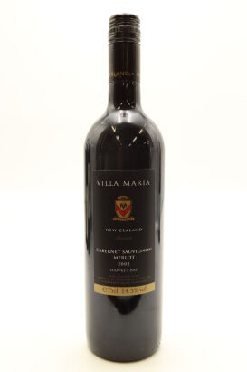 (1) 2002 Villa Maria Reserve Cabernet Sauvignon - Merlot, Gimblett Gravels [JR17] [BC95]