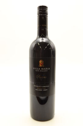 (1) 2009 Villa Maria Reserve Malbec, Gimblett Gravels