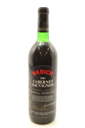 (1) 1983 Babich Wines Cabernet Sauvignon, Henderson