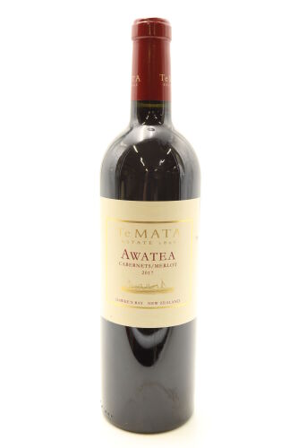 (1) 2017 Te Mata Estate Awatea Cabernets Merlot, Hawkes Bay