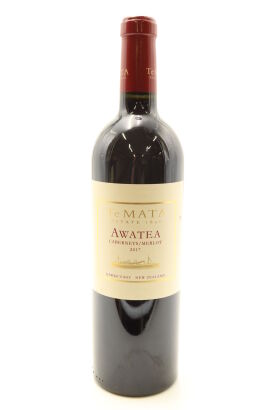 (1) 2017 Te Mata Estate Awatea Cabernets Merlot, Hawkes Bay