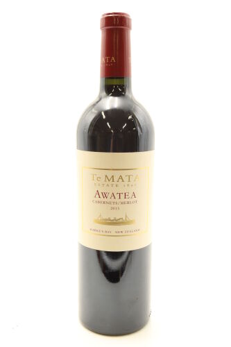 (1) 2015 Te Mata Estate Awatea Cabernets Merlot, Hawkes Bay