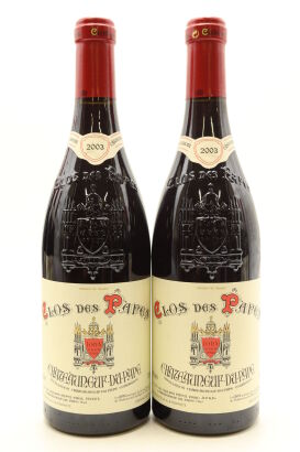 (2) 2003 Paul Avril Clos des Papes Chateauneuf-du-Pape, Rhone [RP97] [WS97]