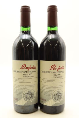 (2) 1998 Penfolds Bin 707 Cabernet Sauvignon, South Australia [JO95]
