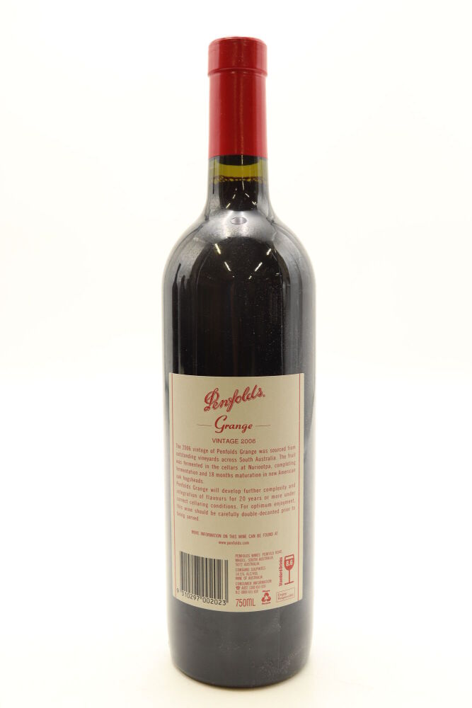 1) 2006 Penfolds Grange Bin 95, South Australia [JR18] [RP98] [BC98]