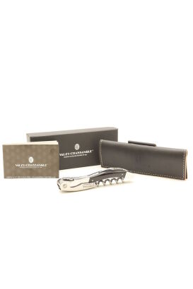 (1) Chateau Laguiole Sommelier Wine Knife - Black Cow Horn