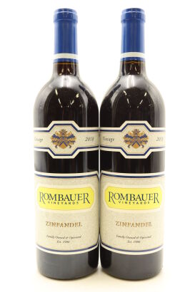(2) 2018 Rombauer Vineyards Zinfandel, Napa Valley